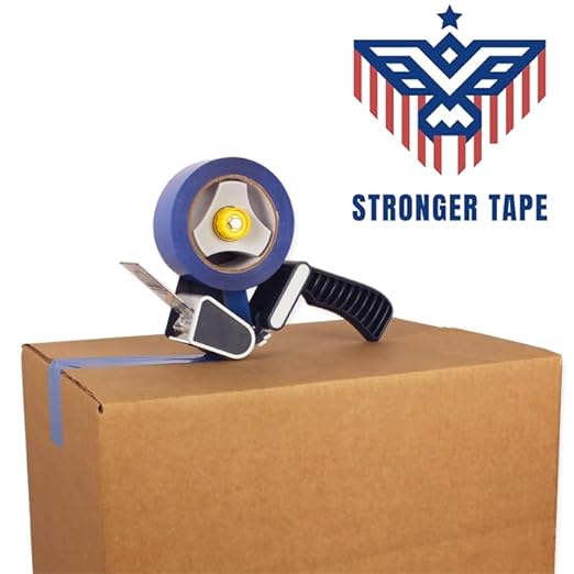 Blue Carton Sealing Tape, Packing Tape, Moving Tape 2" x 110 Yard,2.0 mil Thick, Heavy Duty (1 Roll)