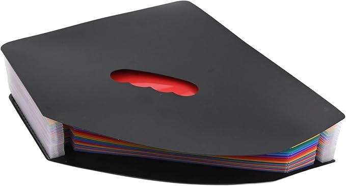 Self Standing Desktop Expanding File Organizer With 13 Pockets And 24 Colorful Labels For A4 Paper, Portable Accordion File Holder For Office And Home Use(B)