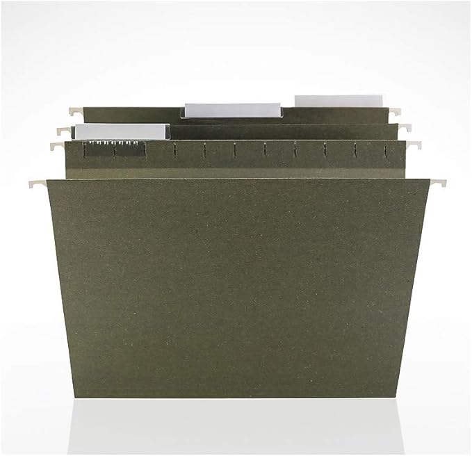 Staples Hanging File Folders, Letter, 3 Tab, 25/Box