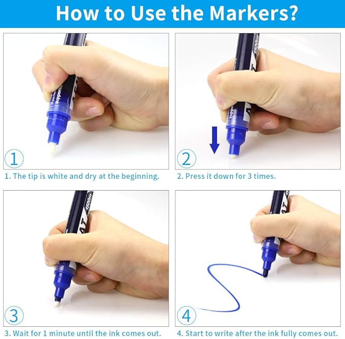 White Board Paper, 8x4 ft Dry Erase White Board Sticker, Peel and Stick Whiteboard, Dry Erase Paper Roll with Adhesive Backing, Extra Large, Super Sticky, No Ghost, 3 Markers