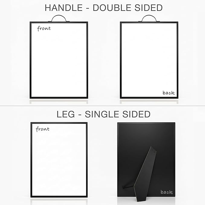 Small Whiteboard 12 x 16 Inch Magnetic Dry Erase Board with Stand & Wall Mount | Rose Gold Aluminum Frame | Planner Board with Weekly & Monthly Sheets | 3 Markers, Eraser & 2 Magnets