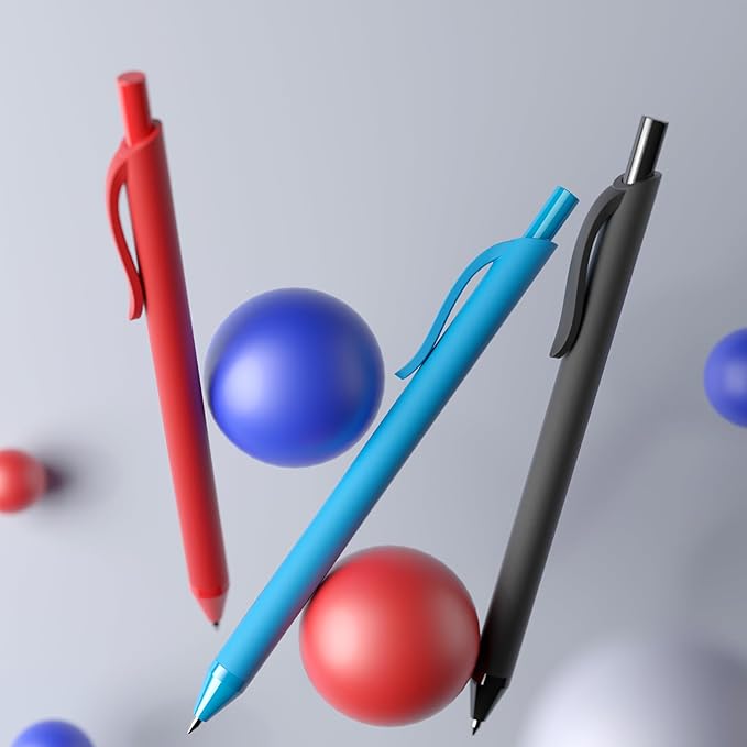 208 Pack Blue Pens - Bulk Pens, Medium Point Ballpoint Pens, Smooth Ink, 1.0MM Retractable Click Pen for Waitress, Server, Office Blue Ink