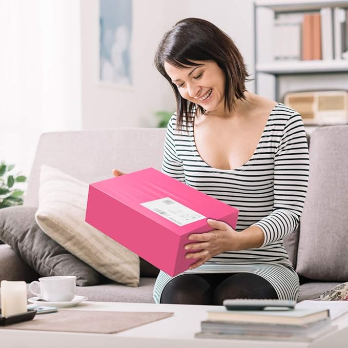 UCGOU Poly Mailers 24x24 Inch Hot Pink 50 Pack Extra Large Shipping Bags Strong Thick Mailing Envelopes Self Seal Adhesive Waterproof and Tear Proof Boutique Postal for Clothing Quilt and More