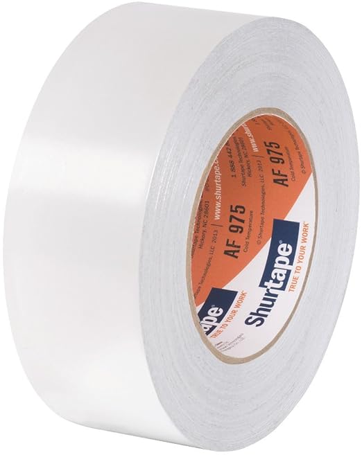 Shurtape AF 975CT Cold Temperature Aluminum Foil Tape, 48mm x 46m, Silver, 1 Roll (232032)
