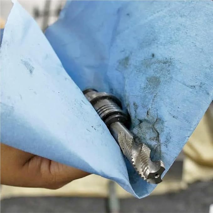 Lint Free Cleaning Towels Pack of 100 Sheets 9" x 17" (BLUE)