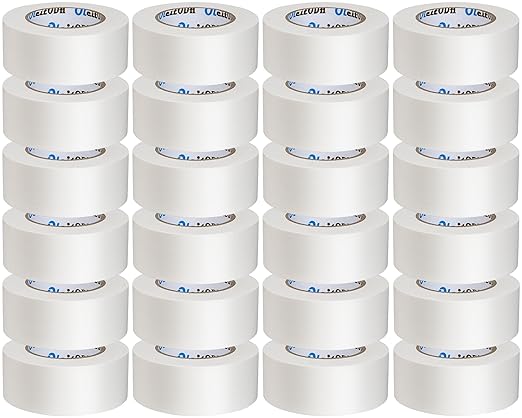 22 Pack White Duct Tape Bulk - 660 Yards x 2 Inch Heavy Duty Tape, Strong No Residue All-Weather, Tear by Hand, Multi-Use for Indoor & Outdoor Repairs, Industrial, Professional Use