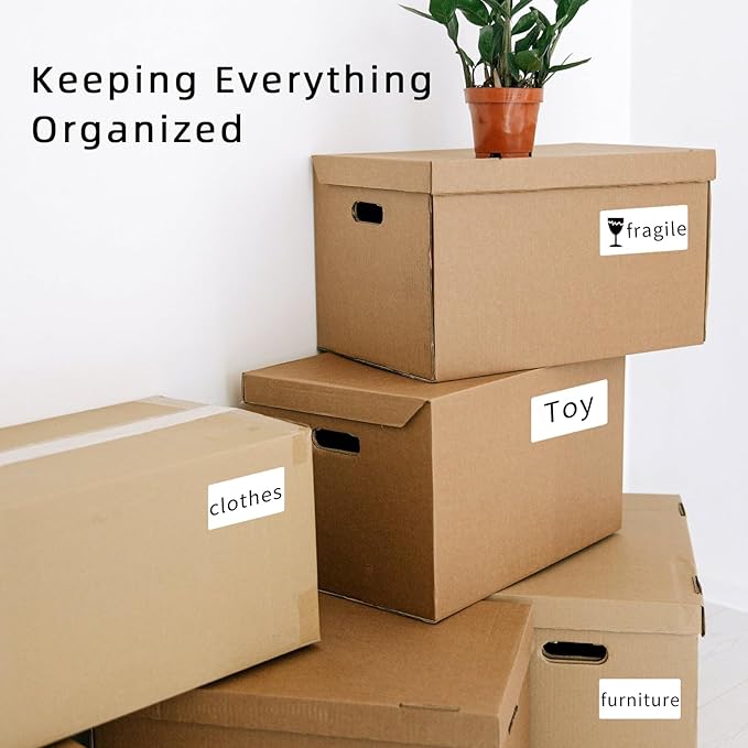 2×4 Inch Removable Blank Freezer Labels,Water/Oil/Tear Resistant/Ink Won't Smudge No Residue (105pcs,1 Bag)