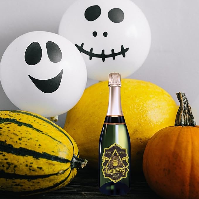 PARTH IMPEX Apothecary Bottle Labels - 116 Pcs Vintage Halloween Potion Bottles Decor Creepy Poison Stickers for Jars Party Supplies Witchy Gothic Voodoo Decorations Waterproof Vinyl Sticker