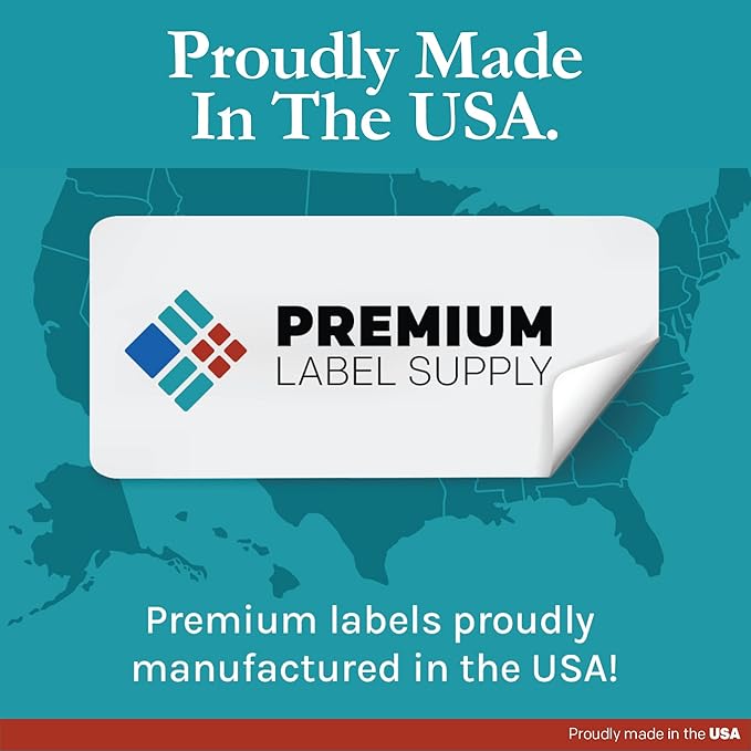 Premium Label Supply White Sticker Return Address Labels – 1-3/4" x 2/3" – Laser/Inkjet Compatible – (60 per Sheet), 1000 Sheets – 60,000 Total Adhesive Labels