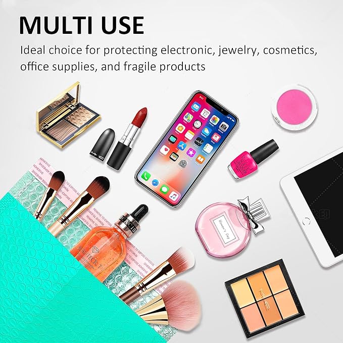 Large Bubble Mailers 12x18'' 100 Pack and 24PCS Fragile Stickers Tea Thick Waterproof Padded Poly Envelopes Bubble Wrap Mailers Self Seal Shipping Bag for Small Business Shipping Envelope Mailers #5