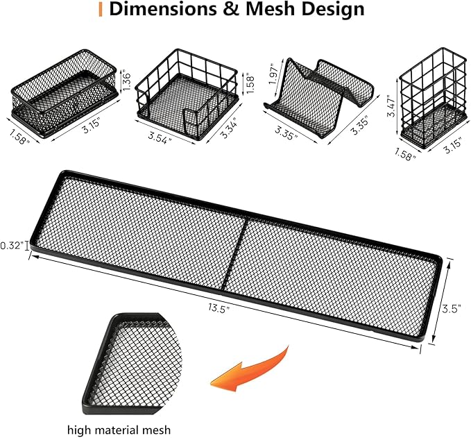 Topwey Pen Holder for Desk, Rotating Pencil Holder, Cup Holder for Desk Office, Pen Organizer in Black (Jet Black)