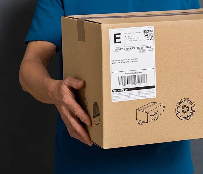 8.5" x 5.5" Half Sheet Self Adhesive Shipping Labels for Laser or Inkjet Printer (10000 Labels)