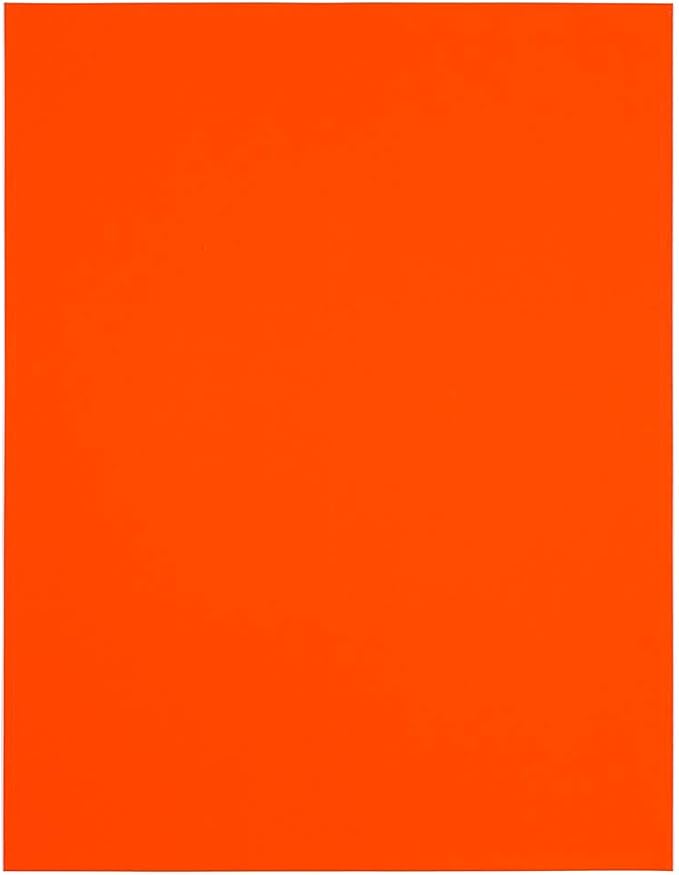 JAM PAPER Shipping Address Labels - Large - 3 1/3 x 4 - Neon Fluorescent Red/Orange - 120/Pack