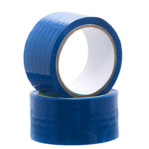ABC Carton Sealing Tape 1.89 Inches Wide x 54.68 yd Length. 36 Rolls of Blue Moving Tape for Boxes. Box Tape for Moving, Packing, Shipping, and Mailing. 2 mil Thick Acrylic Shipping Tape Rolls