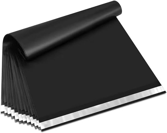 10x13” Black Colored Poly Mailers Shipping Bags Self Sealing 2MIL (Pack 100)