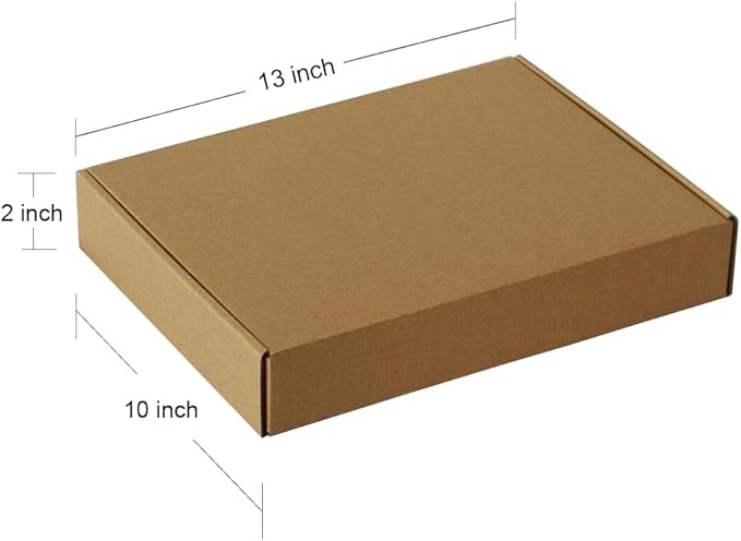 GDYIHANG13x10x2 Inches 30 Pack Brown Mail Order Boxes, Shipping Boxes,Mailing Boxes Corrugated Box Mailers Shipping,Storage Or Small Business Pac