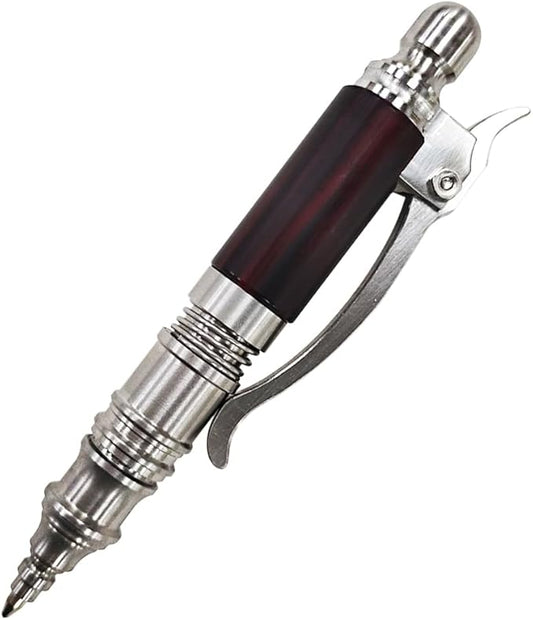 Dr. Metalleung Compact Stainless Steel Bolt Action Pen: The Ultimate Pocket - Sized EDC Essential