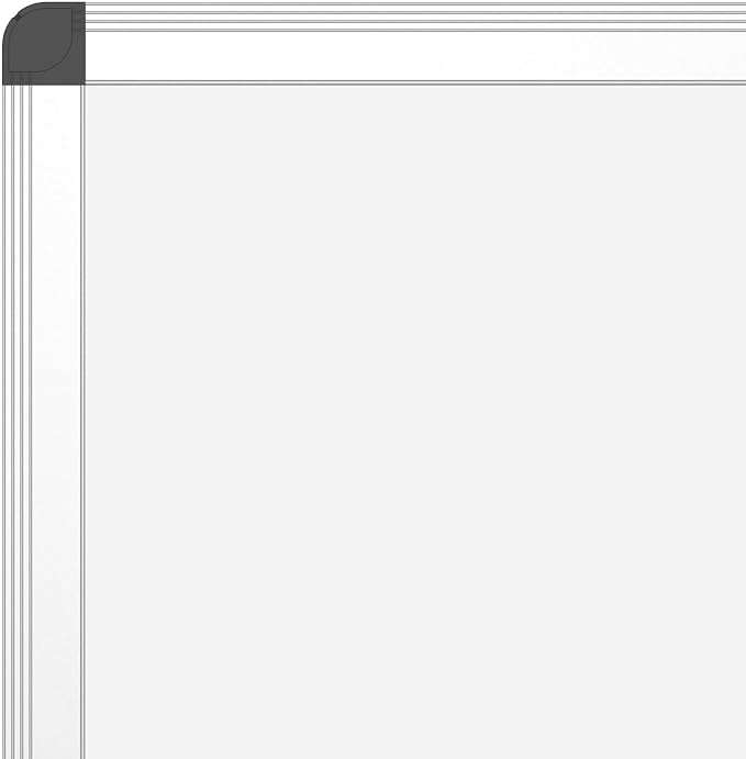 VIZ-PRO Large Magnetic Dry Erase White Board for Wall, 60 X 36 inches, Pack of 2, 5' x 3' Aluminum Framed Whiteboard with Marker Tray for School Office Home