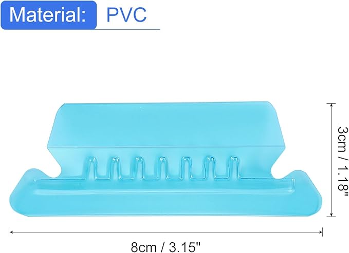 uxcell Hanging File Folder Tabs, 2 Inch Insertable Tabs and Inserts Plastic Clear File Organizer Labels Filing for Folder Quick Identification, Blue, 50 Pcs