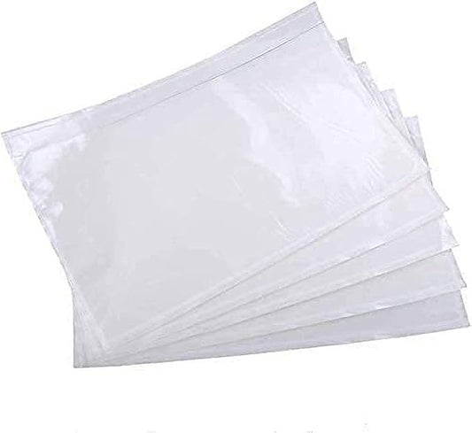 RyhamPaper Packing List Envelopes, Clear 7.5" x 5.5" Self Adhesive Shipping Labels Envelope Pouches (100 PCS)