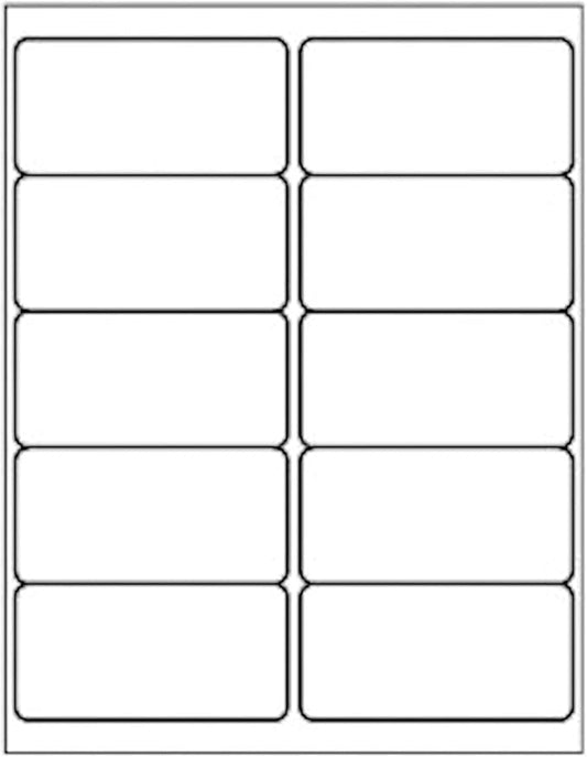 (1000 Sheets, 10000 Labels) Sticker Paper, 2" x 4" Shipping Address Labels, 10 Per Page Self Adhesive Mailing Label for Laser and Inkjet Printers