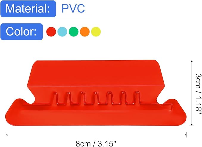 uxcell Hanging File Folder Tabs, 2 Inch Insertable Tabs and Inserts Plastic Clear File Organizer Labels Filing for Folder Quick Identification, 5 Color, 50 Pcs