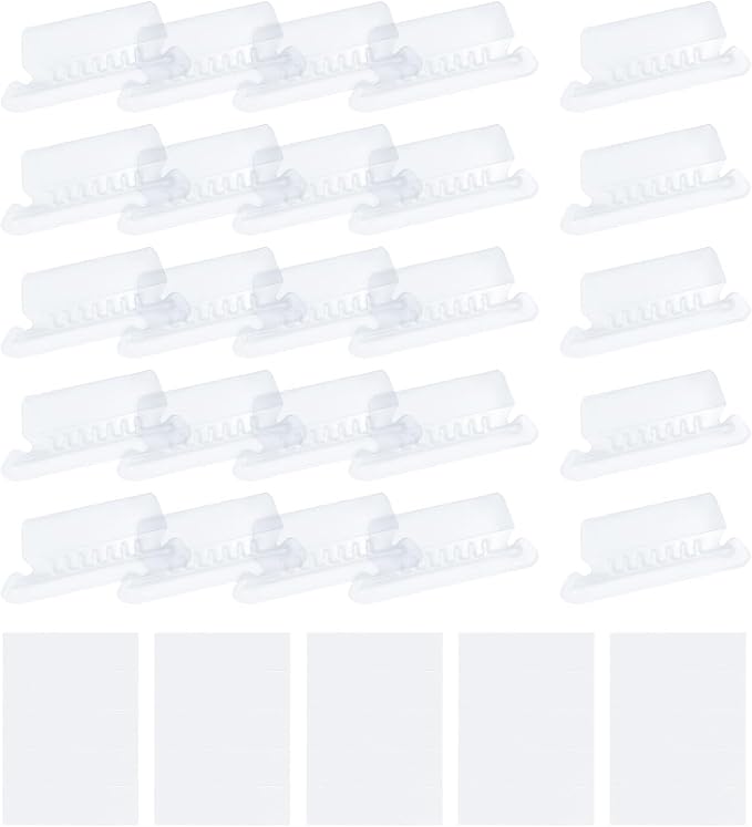 uxcell Hanging File Folder Tabs, 2 Inch Insertable Tabs and Inserts Plastic Clear File Organizer Labels Filing for Folder Quick Identification, Clear, 50 Pcs