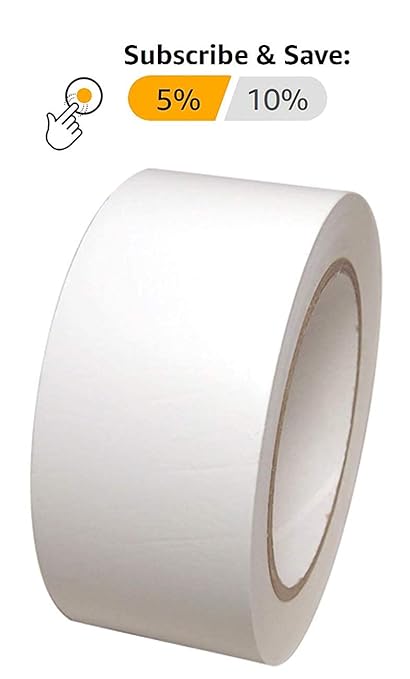 ABC Carton Sealing Tape 1.89 Inches Wide x 54.68 yd Length. 36 Rolls of White Moving Tape for Boxes. Box Tape for Moving, Packing, Shipping, and Mailing. 2 mil Thick Acrylic Shipping Tape Rolls