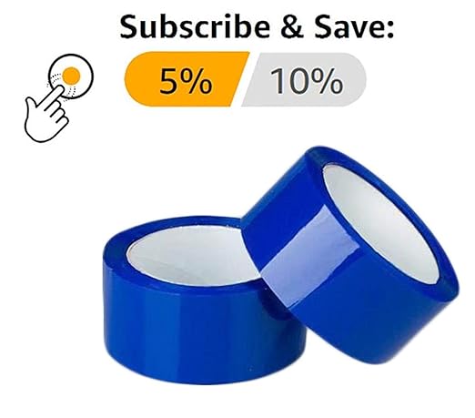 ABC Carton Sealing Tape 1.89 Inches Wide x 54.68 yd Length. 36 Rolls of Blue Moving Tape for Boxes. Box Tape for Moving, Packing, Shipping, and Mailing. 2 mil Thick Acrylic Shipping Tape Rolls