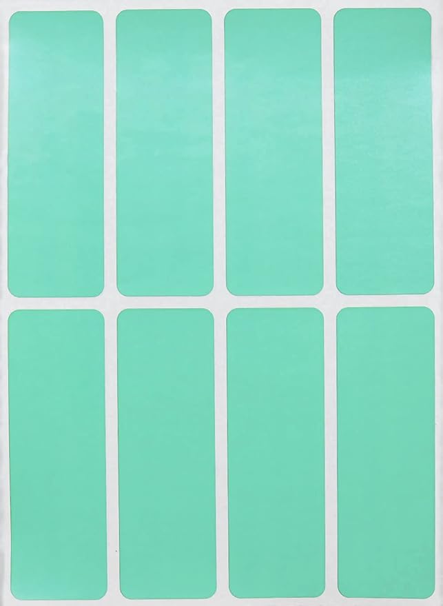 Pastel Green Sticker 3x1 inch Color-Coding Labels for Organizing, Paper Sticker Sheet Tags for Home, Office, and School Projects, 200-Pack by Royal Green