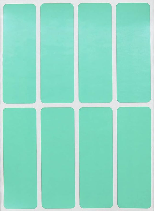 Pastel Green Sticker 3x1 inch Color-Coding Labels for Organizing, Paper Sticker Sheet Tags for Home, Office, and School Projects, 200-Pack by Royal Green