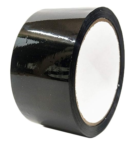 ABC Carton Sealing Tape 1.89 Inches Wide x 999.56 yd Length. 6 Rolls of Black Moving Tape for Boxes. Box Tape for Moving, Packing, Shipping, and Mailing. 2 mil Thick Acrylic Shipping Tape Rolls