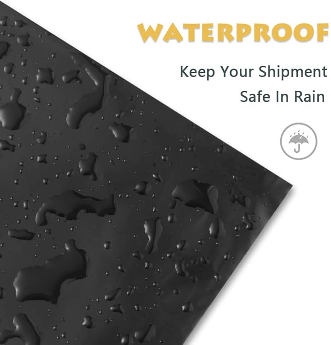 UCGOU Poly Mailers 19x24 Inch Black 50 Pack Extra Large Shipping Bags Strong Thick Mailing Envelopes Self Seal Adhesive Waterproof and Tear Proof Boutique Postal for Clothing Quilt and More