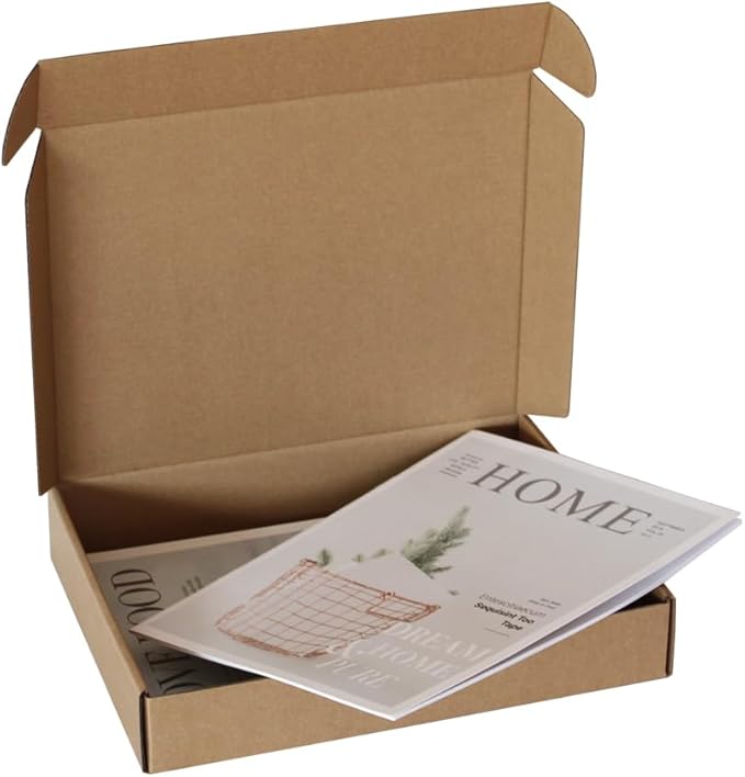 GDYIHANG13x10x2 Inches 30 Pack Brown Mail Order Boxes, Shipping Boxes,Mailing Boxes Corrugated Box Mailers Shipping,Storage Or Small Business Pac