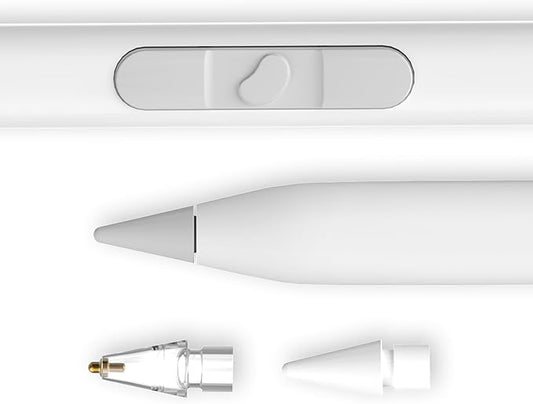 REDBEAN iPad Stylus Pen H1, 9 Shortcut Functions with 3 Buttons, Tilt Sensitivity, Magnetic Wireless Charging Pencil Compatible with Apple iPad Pro 11"/12.9", Air 3/4/5, Mini 5/6, iPad 6th-10th Gen.