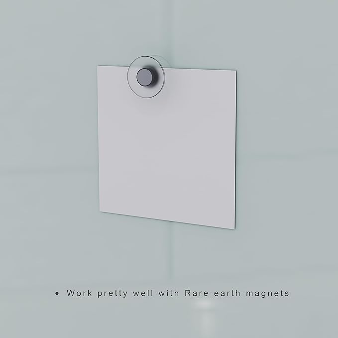 TOWON 8 x 4ft Whiteboard Huge, Glass Dry Erase Board Magnetic, 96 x 48 in, Infinity Frameless Mounting, White Surface, 4 Multi-Color Markers, 2 Strong Magnets, Pen Tray and Eraser