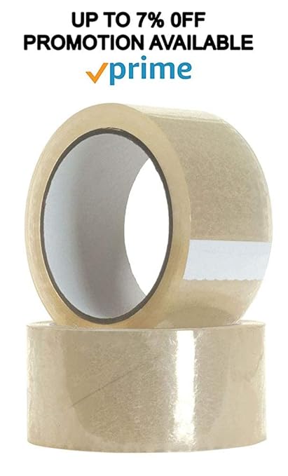 ABC Carton Sealing Tape 1,89 Inches Wide x 218.72 yd Length. 36 Rolls of Clear Moving Tape for Boxes. Box Tape for Moving, Packing, Shipping, and Mailing. 1.75 mil Thick Acrylic Shipping Tape Rolls