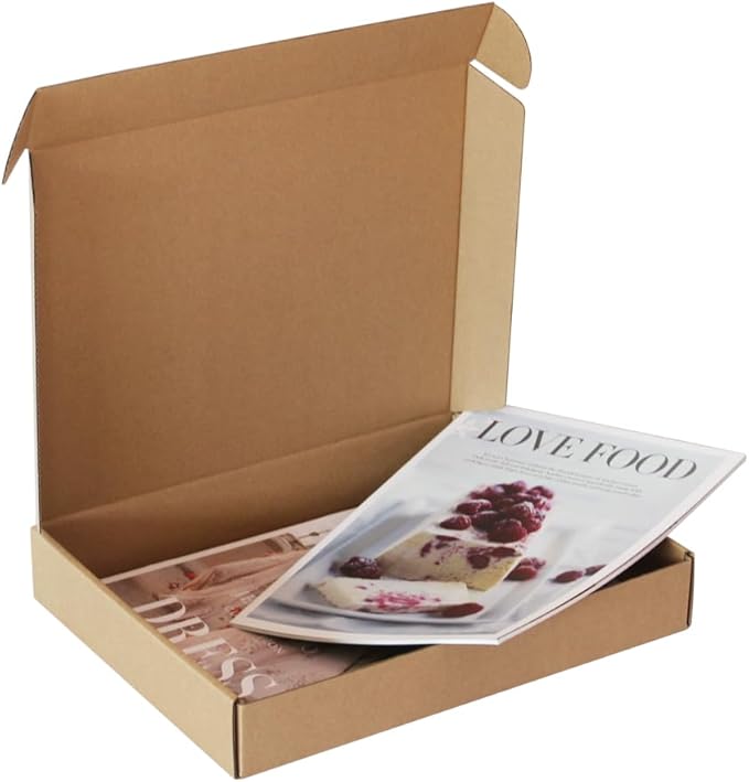 GDYIHANG13x10x2 Inches 30 Pack Brown Mail Order Boxes, Shipping Boxes,Mailing Boxes Corrugated Box Mailers Shipping,Storage Or Small Business Pac