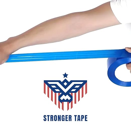 Blue Carton Sealing Tape, Packing Tape, Moving Tape 2" x 110 Yard,2.0 mil Thick, Heavy Duty (1 Roll)