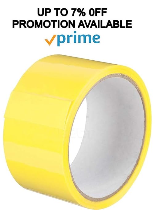 ABC Carton Sealing Tape 1.89 Inches Wide x 54.68 yd Length. 36 Rolls of Yellow Moving Tape for Boxes. Box Tape for Moving, Packing, Shipping, and Mailing. 2 mil Thick Acrylic Shipping Tape Rolls