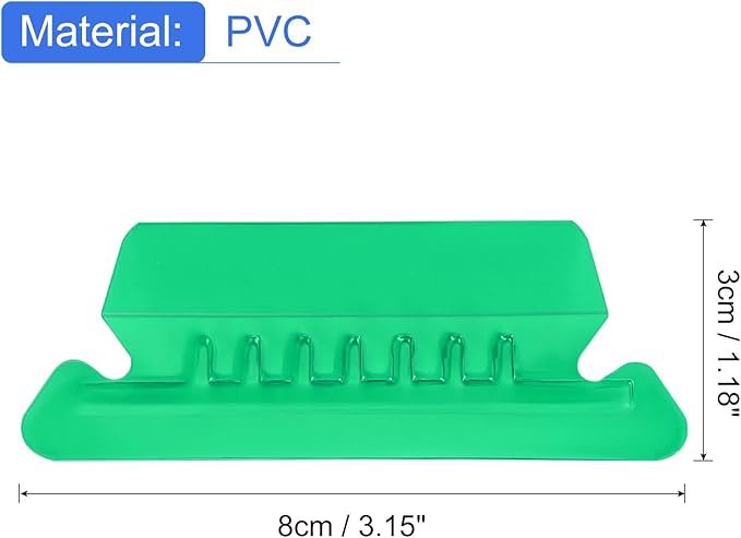 uxcell Hanging File Folder Tabs, 2 Inch Insertable Tabs and Inserts Plastic Clear File Organizer Labels Filing for Folder Quick Identification, Green, 150 Pcs