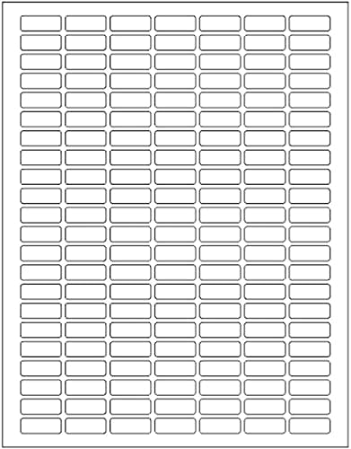 White Rectangular Labels + Bonus Color Stickers - White Color-Coding Labels with Laser Printer Template Included 1630 Pack - 10 Cases
