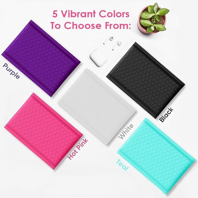 White 8.5x12 Inch Poly Bubble Mailers #2 |Self Seal Padded Envelopes | Air Cushioned Bubble Mailer | Usable Size 8.5x11 Inch | 100 Pack Bulk | Waterproof | Lightweight Mailing Shipping Bags