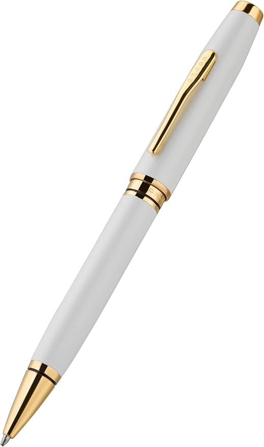 Cross Coventry Pearl White Lacquer with Gold PVD Appointments Ballpoint Pen