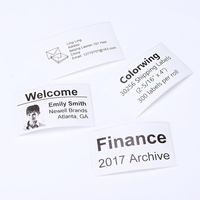 Compatible with DYMO LabelWriter 450 Labels, 30256 2-5/16" x 4" (59mm x 102mm) LW White Paper Shipping Label Work with 450 Twin Turbo, 4XL Printers [8 Rolls, 300 Counts/Roll]