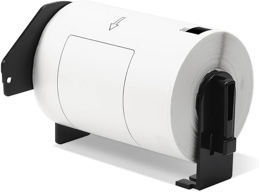 Replace for DK-1241 Die-Cut Large Shipping Label Rolls, 4''x 6''(102 mm x 151 mm) 200/Roll DK Labels Compatible with Brother QL-1050 1100 1110nwb Printer (1 Roll+1 Frame)