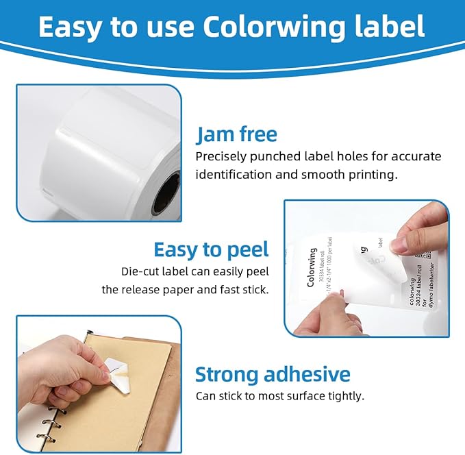 30334 (1-1/4" x 2-1/4") Barcode White Paper Thermal Labels Compatible with DYMO Label Writer 450, 4XL Printers, 450 Turbo, Rollo & Zebra Printers, 8 Rolls/8000 Labels, Multi-Purpose use