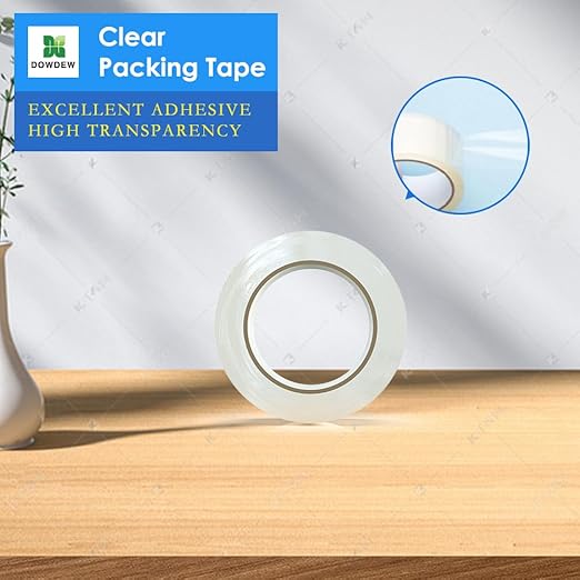 Clear Packing Tape, [2 Pack] Heavy Duty Packaging Tape 1.88 Inch x 110 Yards Ultra Strong Refill Rolls for Shipping Mailing Moving 220 Total Yards
