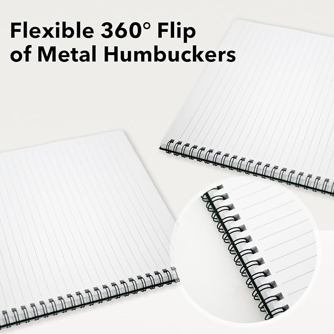 8.5x11 Inch Waterproof Notebook, Write in the Rain Notebook - Reusable Waterproof Spiral Notepad for Study Notes, Outdoor Hiking, Travel Logs, and Lab Data Logging, Spiral Bound Stone Paper