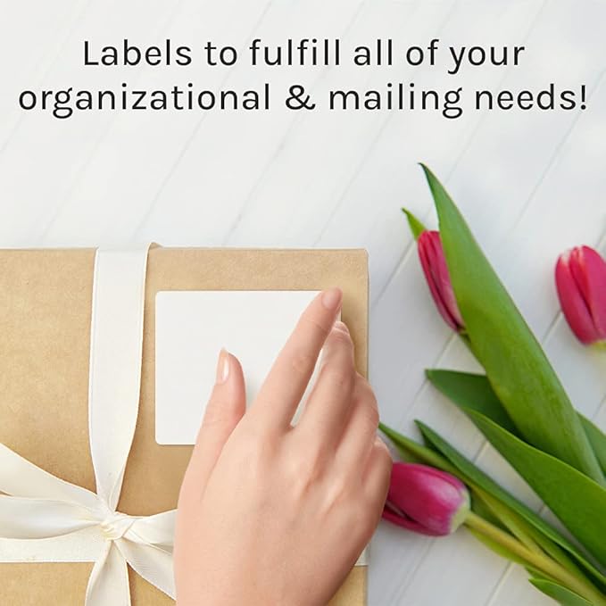 Premium Label Supply White Sticker FBA Labels – 4" x 3.33" – Laser/Inkjet Compatible – (6 per Sheet), 100 Sheets - 600 Total Adhesive Labels